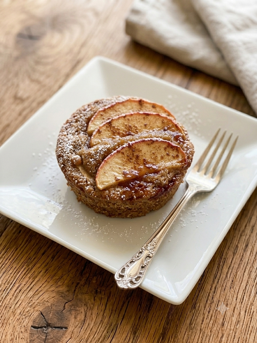 Diced apples and a bowl of muffin batter being prepared on the kitchen counter